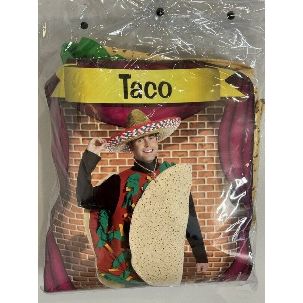 Taco Body Costume Adult One Size Fits Most Rasta Imposta Open New